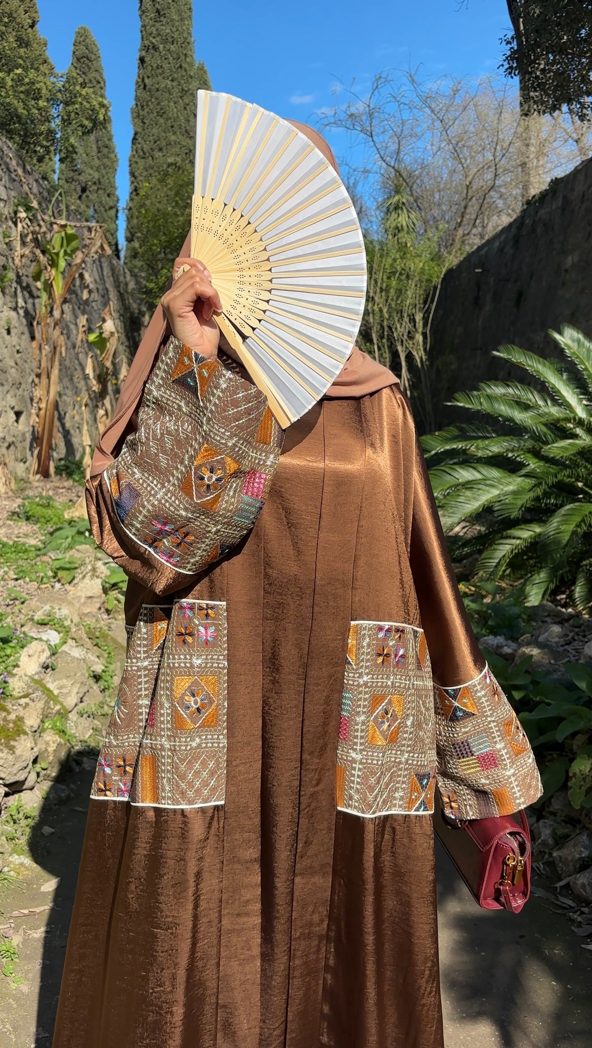 Ensemble Abaya à bande