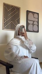 Abaya Firdaws Blanche