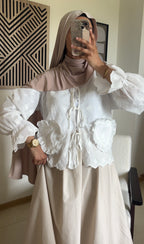 Blouse à lacets
