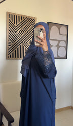 Abaya Firdaws Bleu nuit