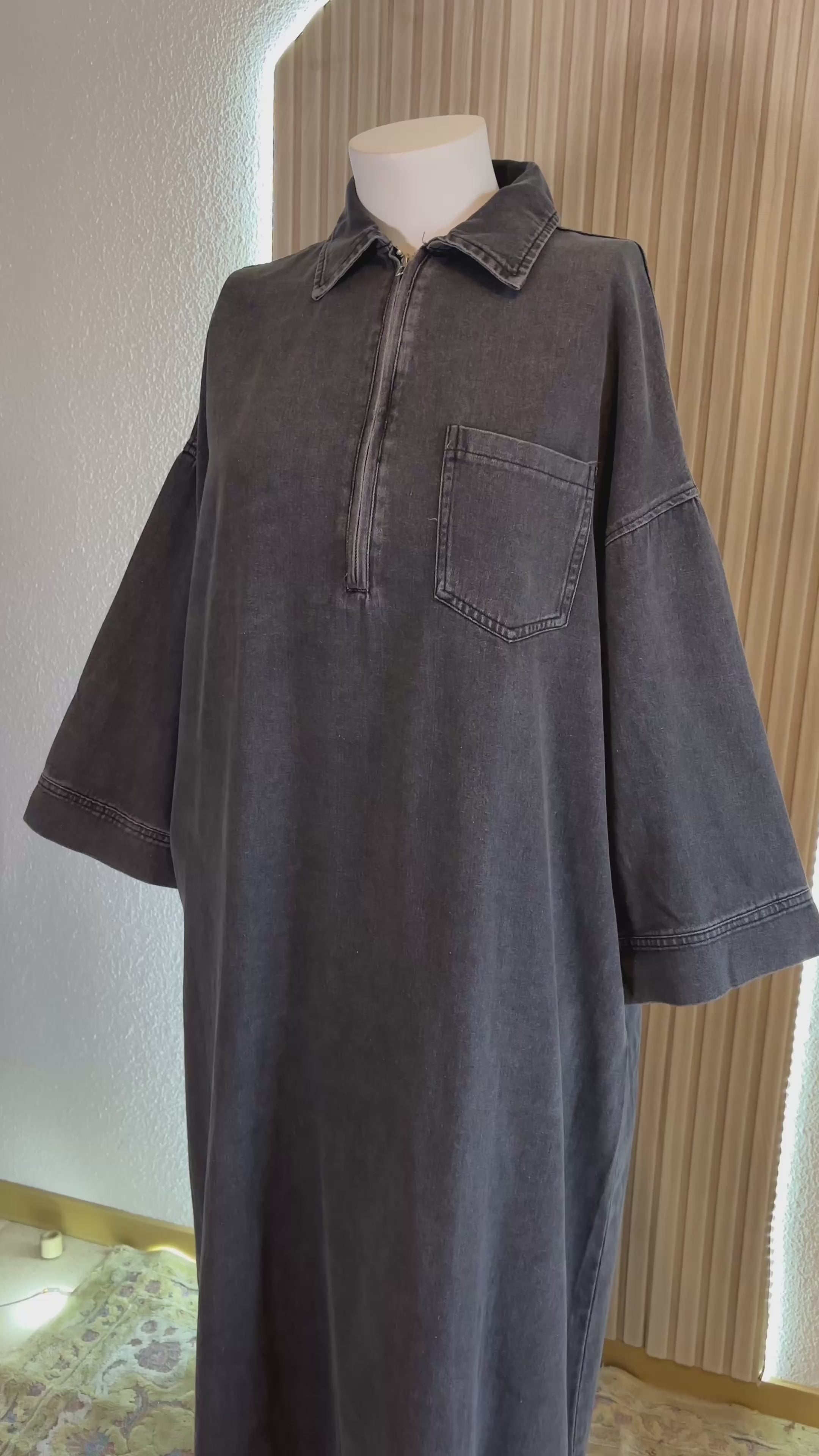 Robe Longue Jean Noir