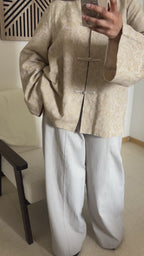 Pantalon large coupe droite